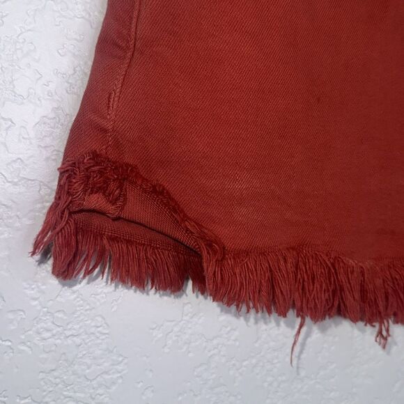 NWT The Great. the Cutoff Short Vintage Poppy Sz 26 Orange - Picture 4 of 13